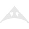 Ekena Millwork Pitch Winston Architectural Grade PVC Gable Pediment, 36"W x 21"H x 1"P (14/12) GPP036X021X100WIN - alternate 2